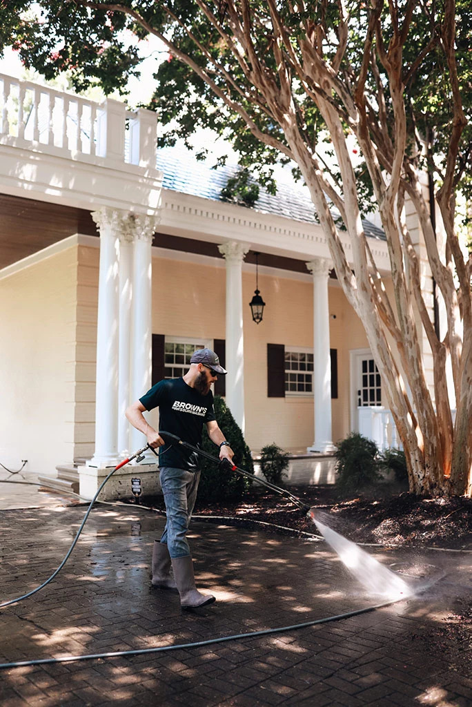 Power Washing Patio Pavers